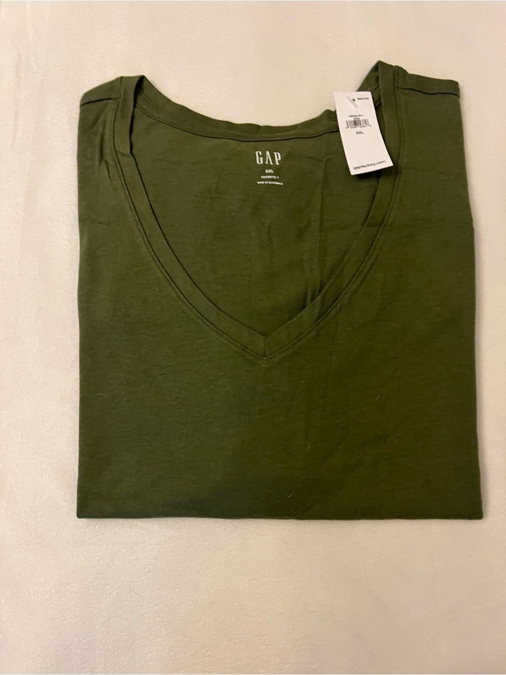 GAP Dark Olive V-Neck Tee